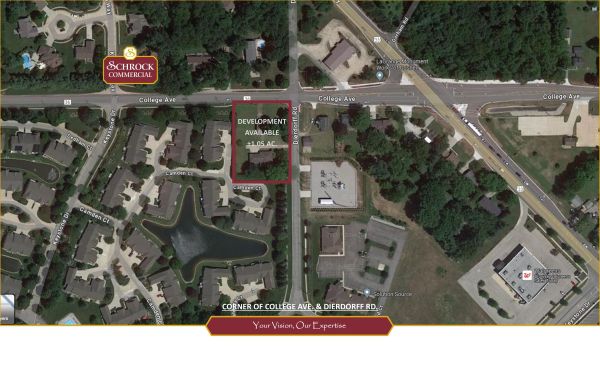 College Ave & Dierdorff Rd commercial property in Goshen, IN for sale.